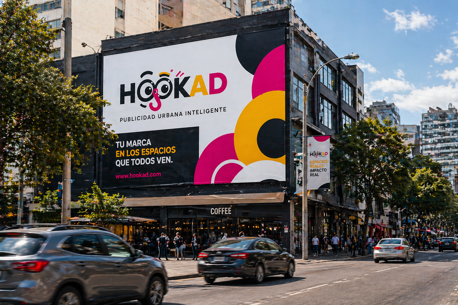 Fachada publicitaria HookAd