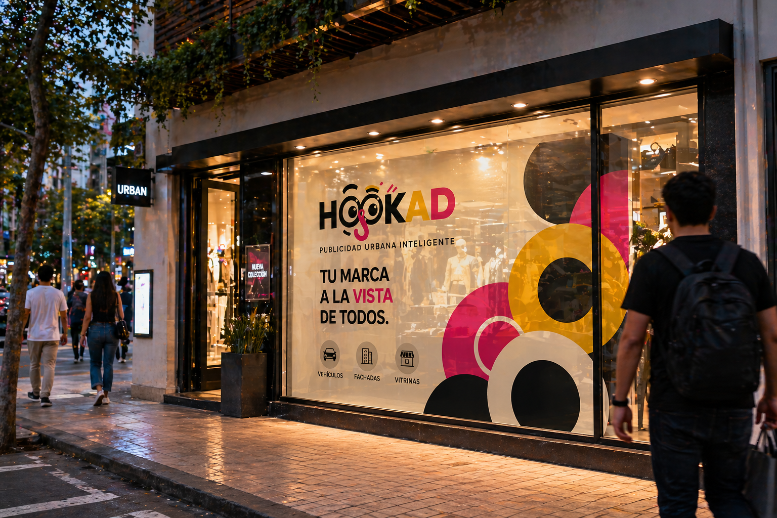Vitrina comercial publicitaria HookAd